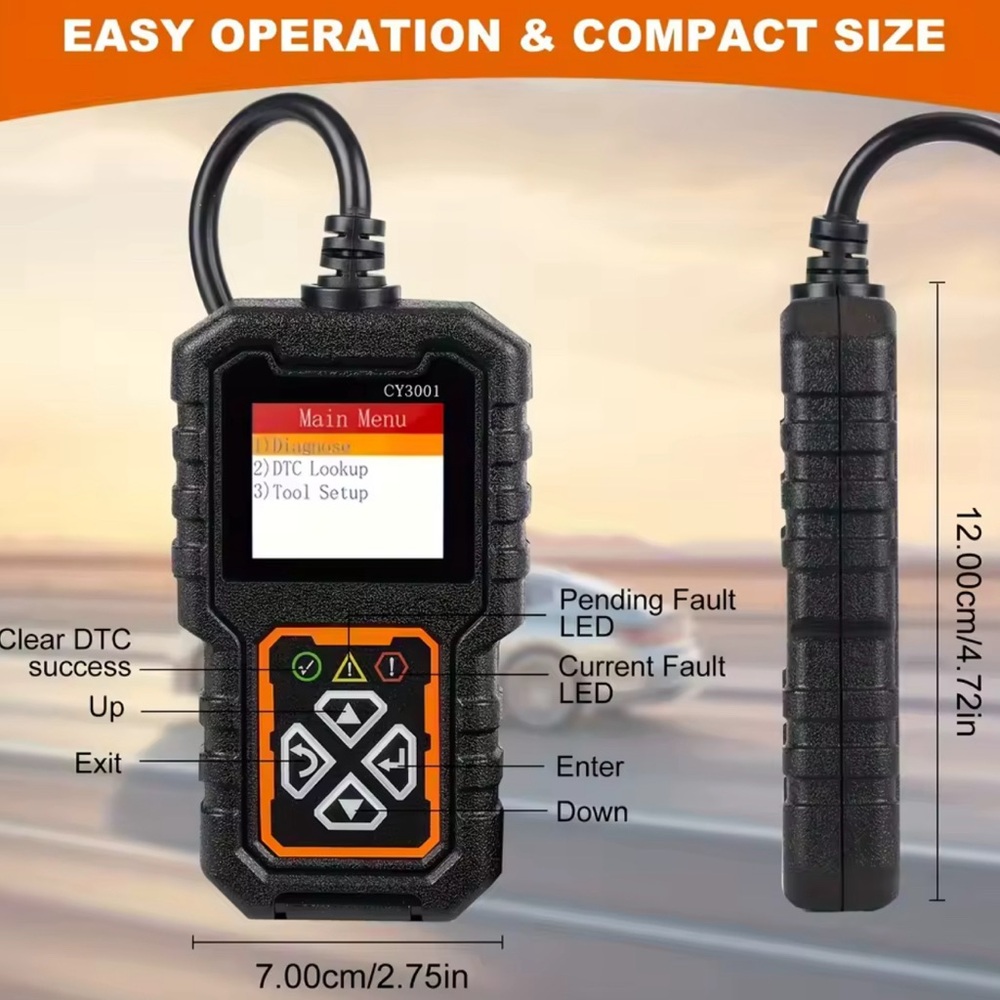 Car OBD2 Code Scanner Diagnostic Scanner Code Reader Erase Engine Fault - Picture 5 of 5